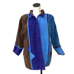 Annikki Karvinen Handmade in Finland Women’s Velvet Cotton Barn Jacket size S